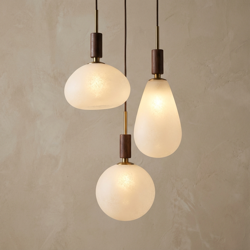 Harold Electricals Modern Zen Glass Pendant Light