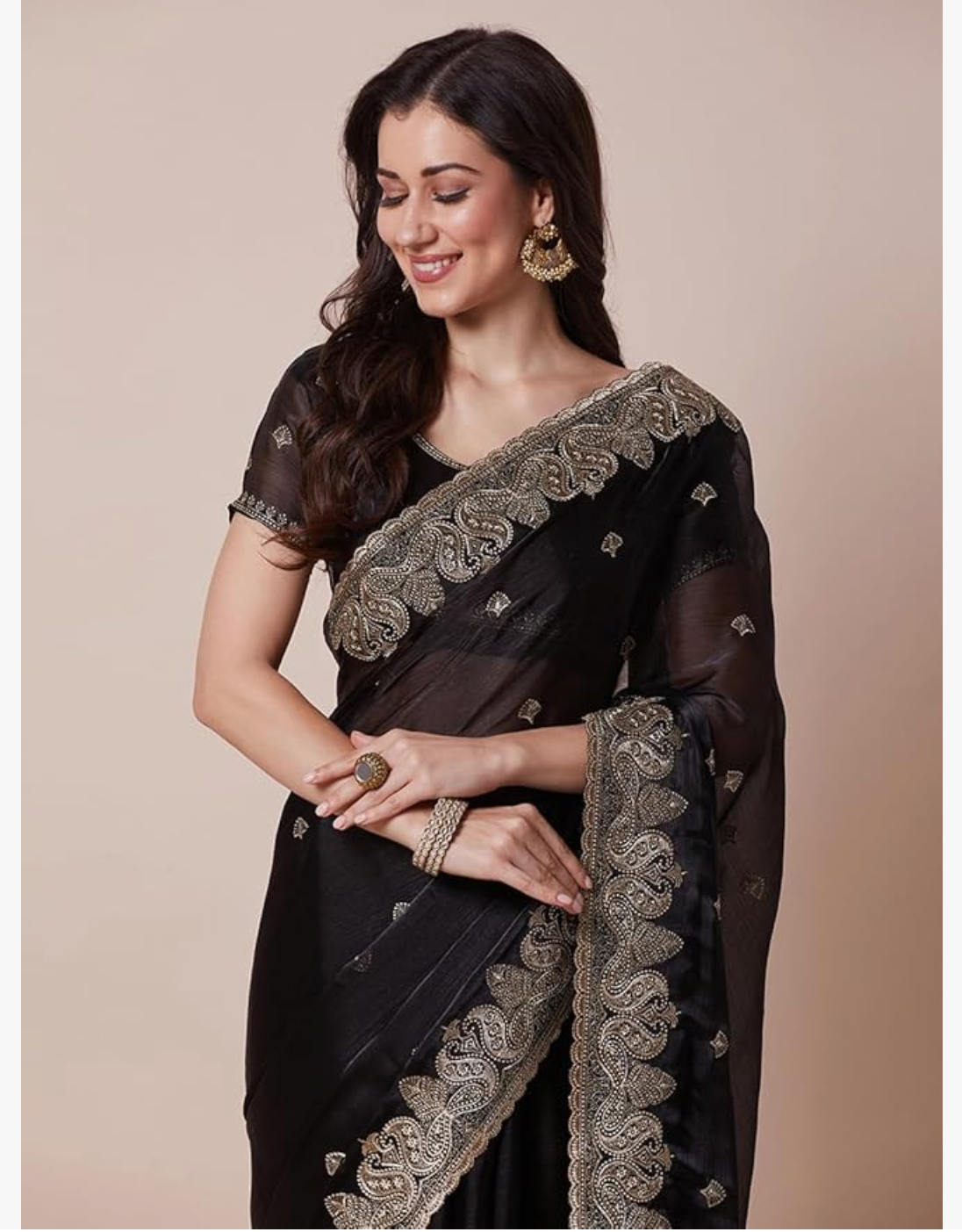 Multicolor Organza Saree